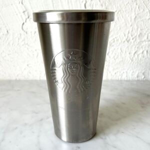 Starbucks Stainless Steel Tumbler Cold Cup Classic Mermaid Logo 16 oz 2014